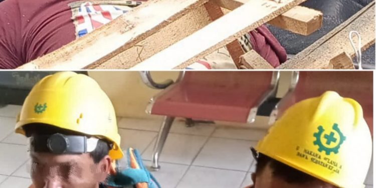 Pegawai PLN Gadungan Spesialis Pencuri Kabel,Babak Belur Di Hakimi Massa