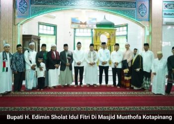 Bupati Labusel Salat Idul Fitri 1445 H/ 2024 M Di Mesjid Musthofa