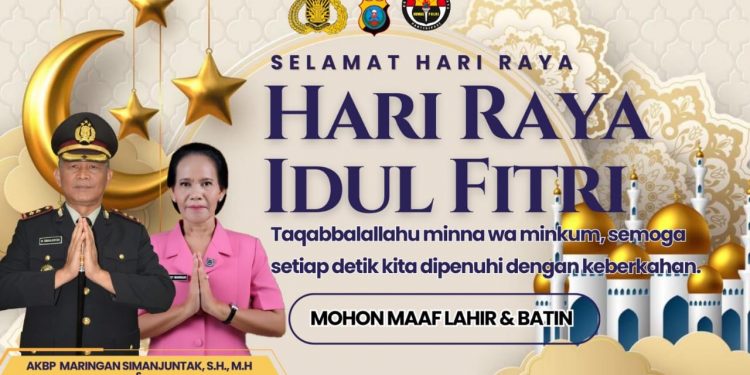 Kapolres Labusel Bersama Staff Dan Jajaran Serta Bhayangkari Ucapkan Selamat Idul Fitri 1445 H/2024 M