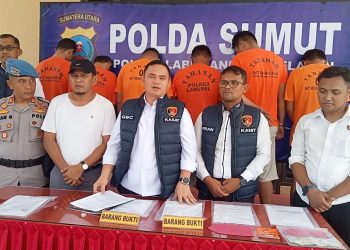 Satreskrim Polres Labuhanbatu Selatan Press Release Ungkap Kasus Tindak Pidana Curas