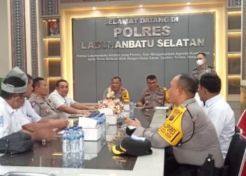 Kapolres Labusel Terima Silaturahmi Dan Koordinasi DPC Organda Labusel