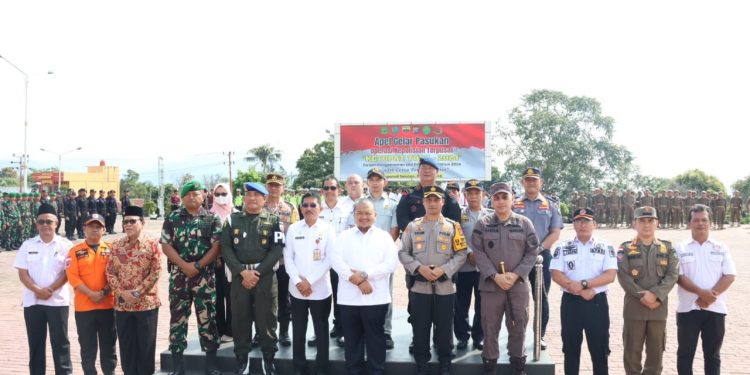 Bupati Tapsel Hadiri Apel Gelar Pasukan Ketupat Toba 2024