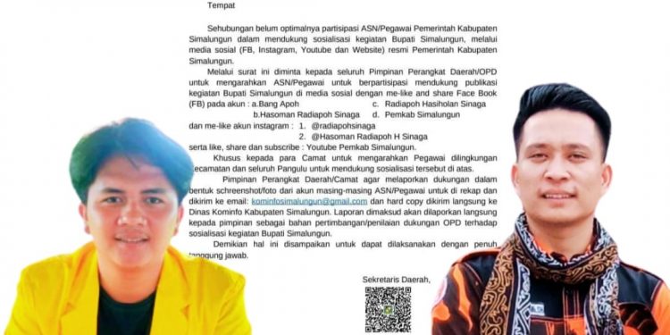 Menjelang Pilkada, Bupati Simalungun Diduga Politik Praktis Dengan Menekan ASN