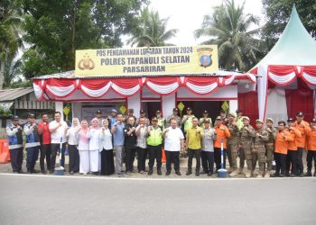 Tinjau Pos PAM Lebaran, Bupati Tapsel Harap Personil Berikan Pengamanan Humanis