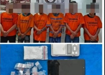 Diduga Lagi Berpesta Narkoba,Enam Pria Di Amankan Dari Perumahan Si Batu-batu Indah