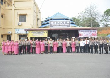 Polres Labusel Adakan Acara Pisah Sambut Wakapolres Dan Kapolsek Sei Kanan Polres Labusel