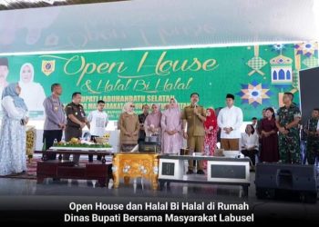 Bupati Labuhanbatu Selatan Melaksanakan Acara Open House Halal Bi Halal Bersama Masyarakat