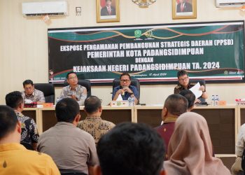 Plt Sekda Kota Padangsidimpuan Ikuti Ekspose Kegiatan Pengamanan Pembangunan Strategis Daerah