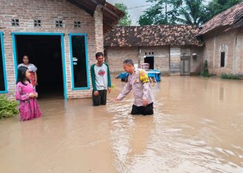Puluhan Rumah di Pringsewu Terendam Banjir Kiriman Dari Tanggamus