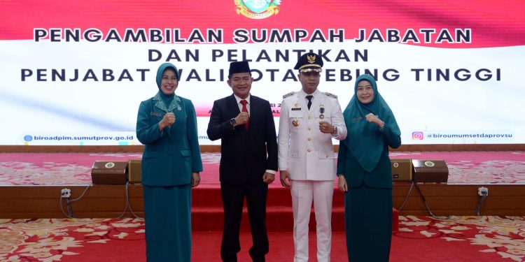 Lantik Muttaqien Jadi Pj Walikota Tebingtinggi,  Pj Gubernur Sumut Yakin Mampu Jalankan Roda Pemerintahan