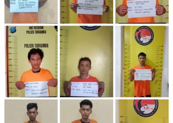 Polres Labusel Amankan 11 Tersangka Dari 9 Lokasi Hasil Pengrebekan Kasus Transaksi Narkoba