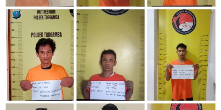 Polres Labusel Amankan 11 Tersangka Dari 9 Lokasi Hasil Pengrebekan Kasus Transaksi Narkoba