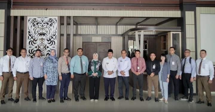 Wabup Labusel H.Ahmad Padli Tanjung Menerima Kunjungan Silaturahmi Direktur Keuangan dan TI Bank Sumut