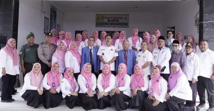 Bupati Labusel Hadiri penilaian Reakreditasi UPTD. Puskesmas Langgapayung