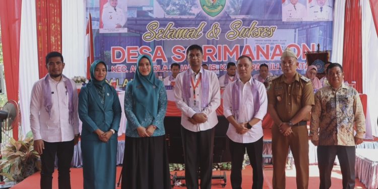 Tim Evaluasi Desa Binaan Provsu Kunjungi Desa Sorimanaon Tapsel