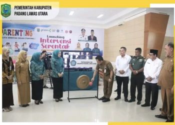 Pj Bupati Paluta Launching Intervensi Serentak Pencegahan Stunting
