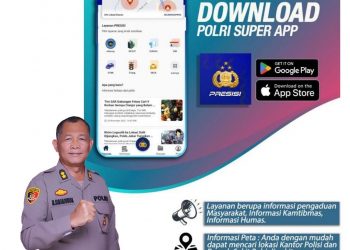 Luncurkan POLRI SUPER APP , Kapolres Labusel : Silahkan Download Aplikasinya