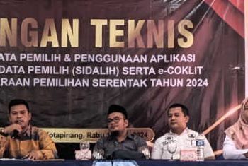 KPU Labuhanbatu Selatan Gelar Kegiatan Bimbingan Teknis PPK dan PPS