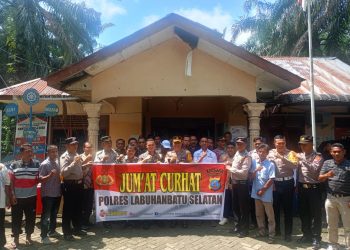 Serap Aspirasi Masyarakat , Polres Labusel Giat Rutin Jumat Curhat Di Desa Bangai Kecamatan Torgamba