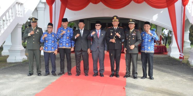 Kapolres Labusel Hadiri Upacara Hari Lahir Pancasila 2024 Pemkab Labusel