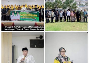 Wabup Labusel Melepas Kafilah Musabaqah Tilawatil Quran Tingkat Provinsi