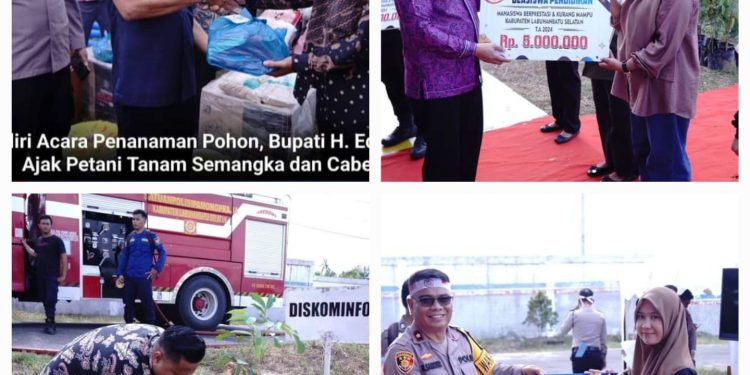 Bupati Labusel H.Edimin Menghadiri Acara Acara Hari Bhayangkara Ke-78 Thn 2024
