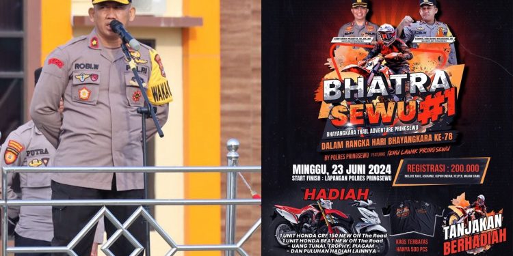 Menyemarakkan HUT Bhayangkara ke-78, Polres Pringsewu Akan Bhayangkara Trail Adventure