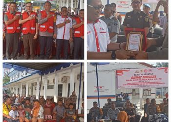 Sambut HUT Bhayangkara Ke-78 , Polres Labusel Giat Bakti Kesehatan Sunat Massal Di RSUD Kotapinang