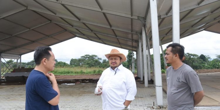 Jelang MTQ Tingkat Provsu, Bupati Tapsel Tinjau Kesiapan Pembangunan Gedung Astaka dan Infrastruktur Penunjang