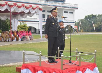 Polres Labusel Gelar Upacara HUT Bhayangkara Ke-78