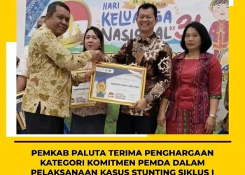 Pemkab Paluta Terima Penghargaan Kategori Komitmen Pemda Pelaksanaan Audit Kasus Siklus I Tahun 2024