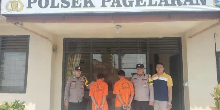 Polsek Pagelaran Tangkap Dua Pelaku Penipuan dan Penggelapan Mesin Bajak Sawah