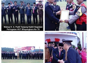Wabup Labusel Hadiri Kegiatan Peringatan HUT Bhayangkara Ke-78