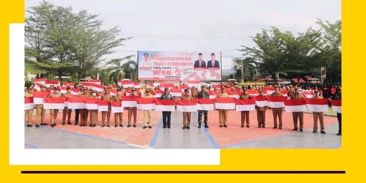 Pemkab Paluta Canangkan Dukungan Gerakan Pembagian 10 Juta Bendera Merah Putih