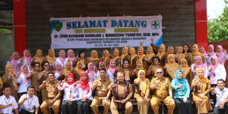 Hadiri Penilaian Akreditasi Puskesmas Muara Tais, Bupati Tapsel : Komitmen Tingkatkan Pelayanan Kesehatan