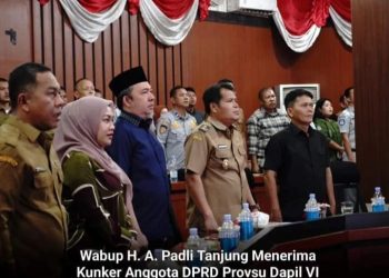 Wabup H. A. Padli Tanjung Menerima Kunker Anggota DPRD Provsu Dapil VI