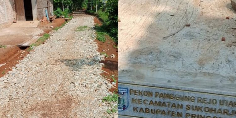 Pekon Panggungrejo Utara Realisasikan Dana Desa Dengan Membangan Gorong Gorong Dan Membuka Badan Jalan