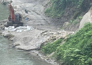 Proyek Jalan Alternatif Aek Nauli Milik PT. Mitra Sarana Diduga Memakai Material Ilegal Dari Oknum Galian C Ilegal Dari Desa Dolok Maraja Yang Kebal Hukum