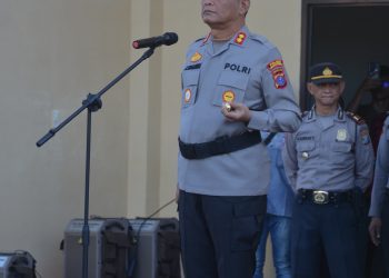 Polres Labusel Gelar Upacara Serah Terima Jabatan PJU Polres Labusel