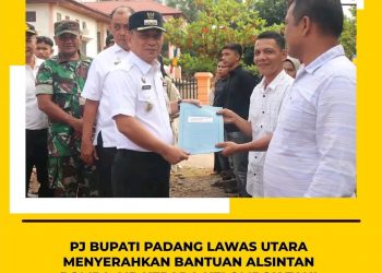 Pj Bupati Paluta Serahkan Bantuan Alat Mesin Pertanian (Alsintan) Pompa Air