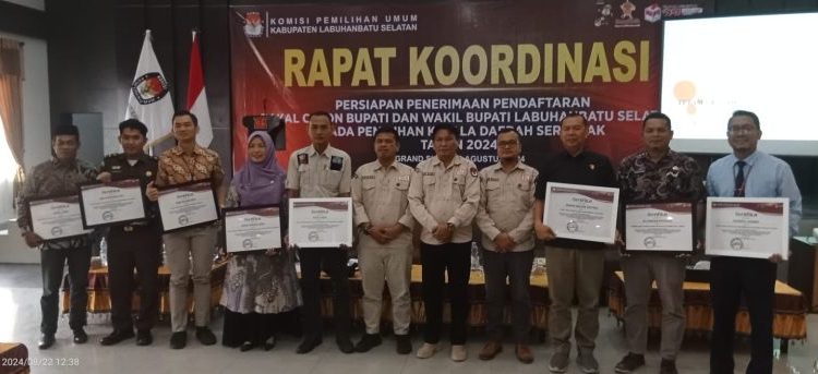 KPU Labusel Gelar Rakor Persiapan Pencalonan Pilkada Serentak 2024
