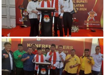 Ribuan Pendukung Fery-Syahdian Hadiri Pendaftaran Ke KPU