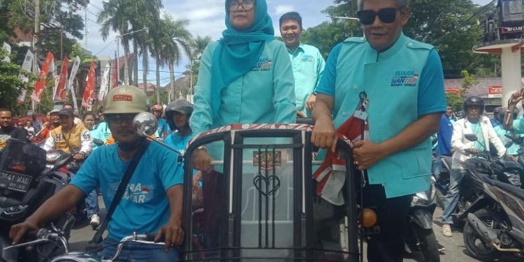 dr Susanti Dewayani Spa dan Ronald Darwin Tampubolon SH Resmi Mendaftar ke KPU Pematangsiantar untuk Pilkada 2024