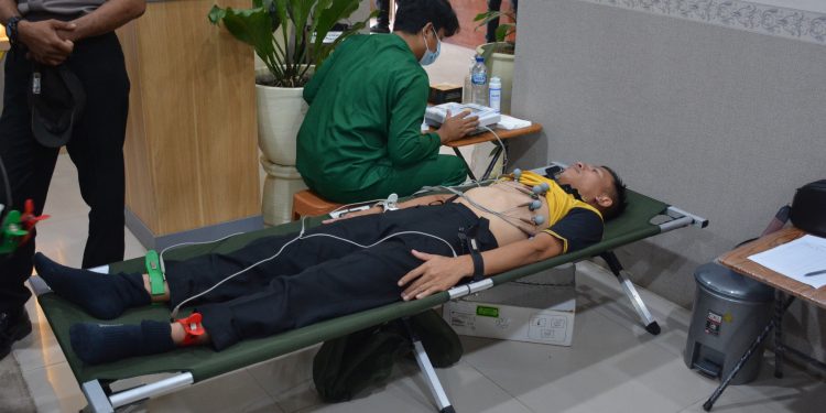 Polres Labusel Laksanakan Pemeriksaan Kesehatan Berkala TA 2024