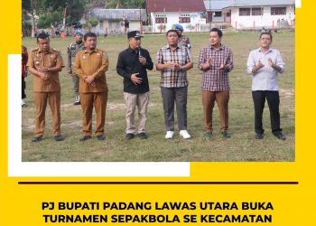 Pj Bupati Paluta Buka Turnamen Sepak Bola se Kecamatan Halongonan