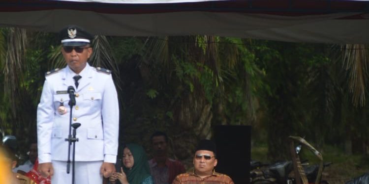 Kades Pangarungan, Yusuf Bahri Nasution Sebagai Irup pada Upacara HUT Kemerdekaan RI ke 79 Tahun 2024