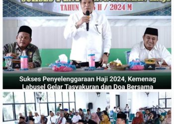 Sukses Penyelenggaraan Haji 2024, Kemenag Labusel Gelar Tasyakuran dan Doa Bersama