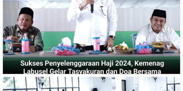 Sukses Penyelenggaraan Haji 2024, Kemenag Labusel Gelar Tasyakuran dan Doa Bersama