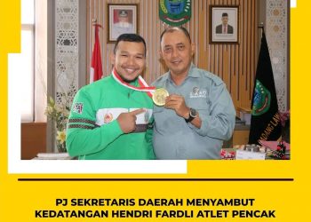 Pj Setdakab Paluta Sambut Kedatangan Atlet Pencak Silat Peraih Medali Emas