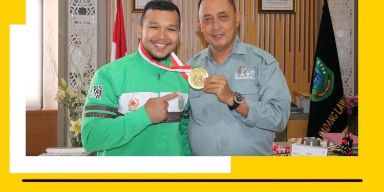 Pj Setdakab Paluta Sambut Kedatangan Atlet Pencak Silat Peraih Medali Emas